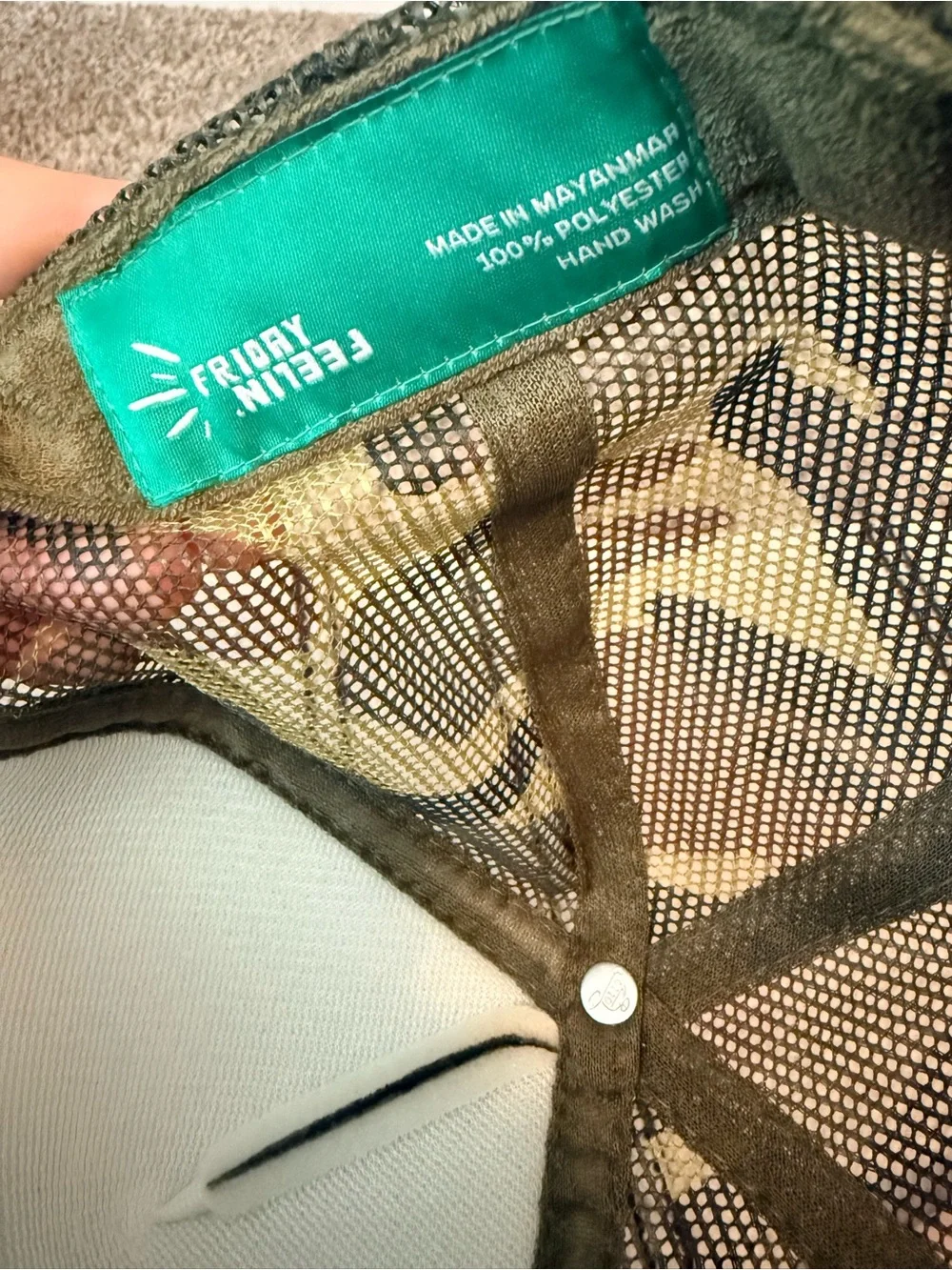 Mamacita Camo Trucker Hat - Green